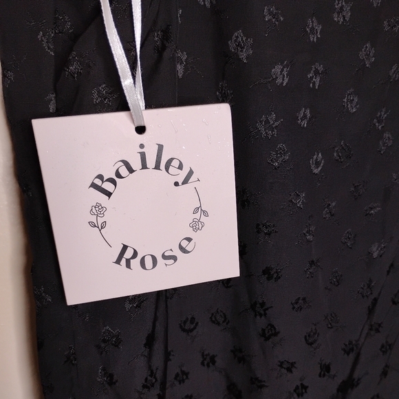 NWT Bailey Rose Black Slinky Slip Dress Size S Y2K Festival Party Night Out - Picture 9 of 12